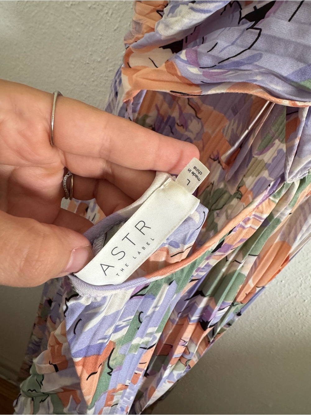 ASTR the Label Blythe Floral Pleated Maxi Dress with Spaghetti Straps - Picture 4 of 4